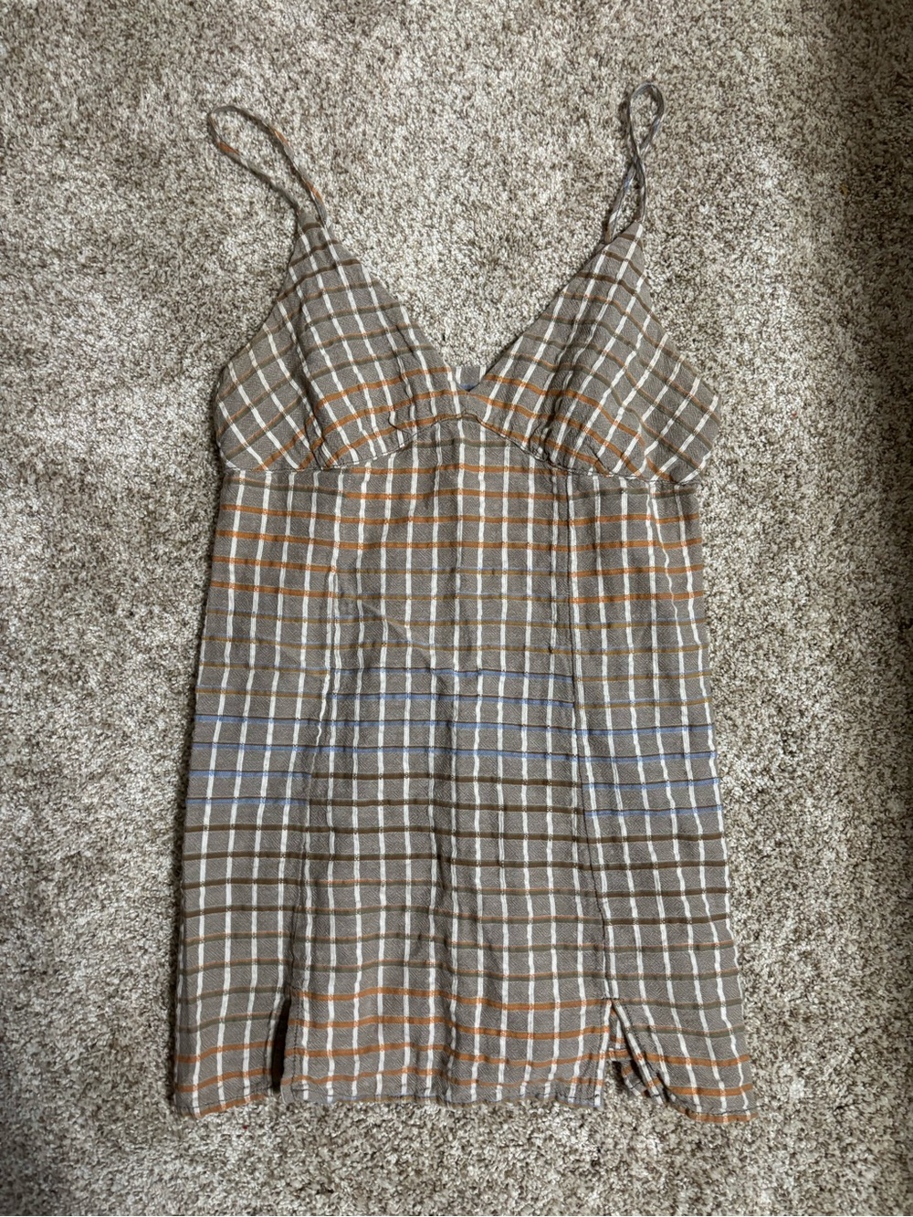 Free People Multicolor Gingham Dress